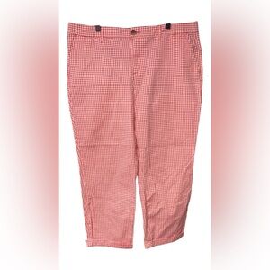 TOMMY  HILFIGER. ORANGE  Gingham Pants